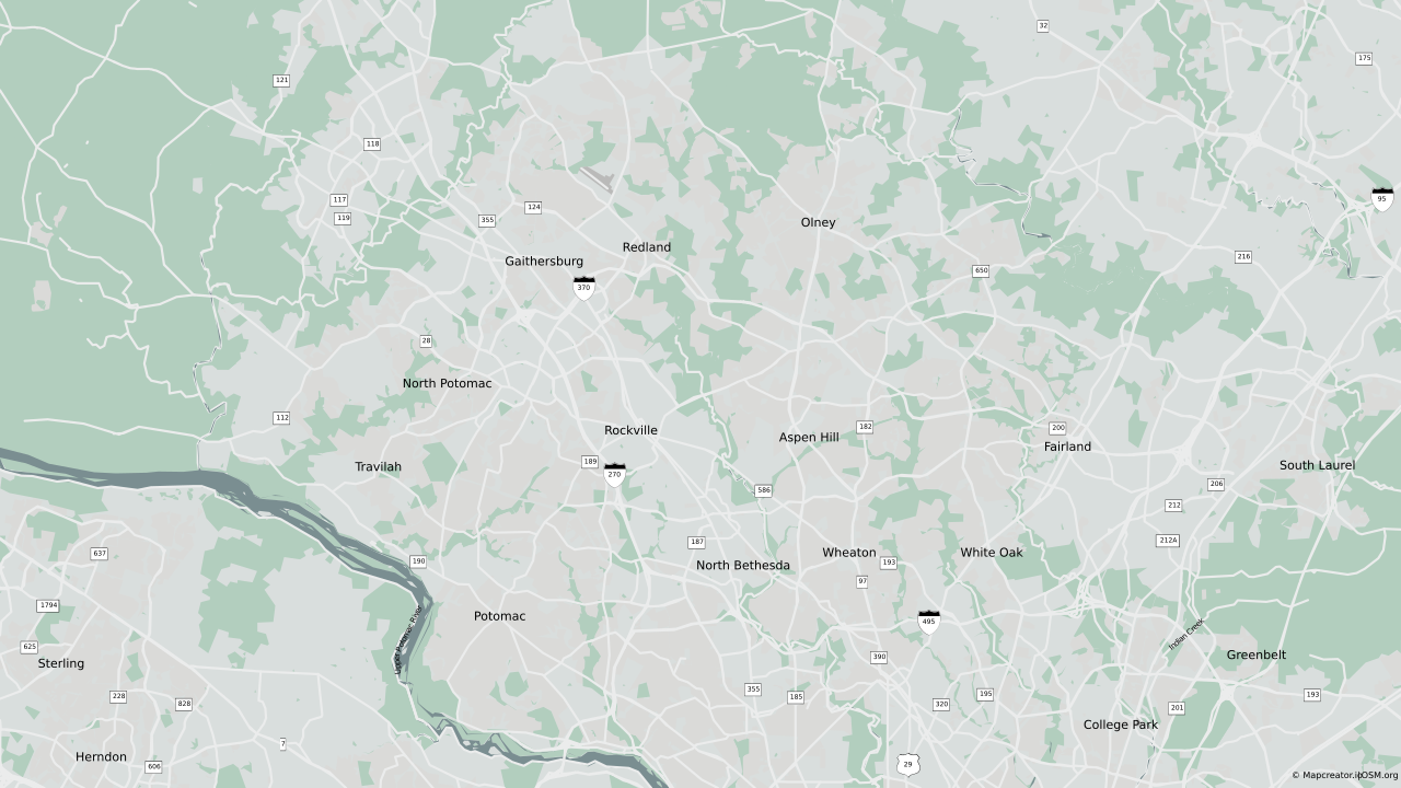 Locations map